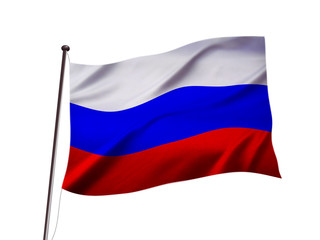 ロシアの国旗イメージ、3dイラストレーション