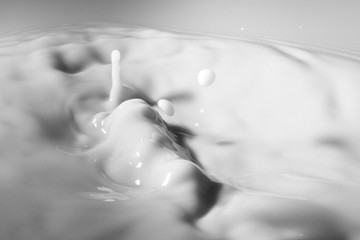 Splash of white liquid or milk