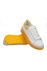 women sports shoes shoot in studio