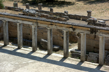 Fototapeta premium Athens, Greece, August 1, 2015: Archaeological Site of Greece. Athens Greece.