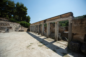Athens, Greece, August 1, 2015: Archaeological Site of Greece. Athens Greece.