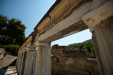 Fototapeta premium Athens, Greece, August 1, 2015: Archaeological Site of Greece. Athens Greece.