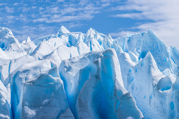 View of the Perito Moreno in the Glaciares Nacional Parques in Patagonia (Argentina)