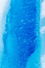 Details of ice on the Perito Moreno Glaciares in Patagonia