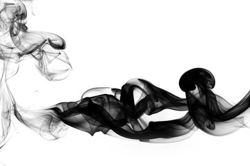 Smoke abstract in black and white