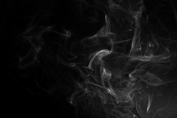 Smoke abstract in black and white
