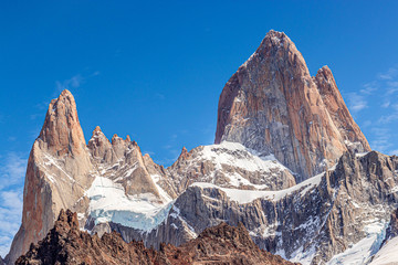 Lake at the bottom of the Fitz Roy mount in Argentina (Patagonia)