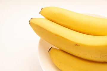 bananas isolated on the white background