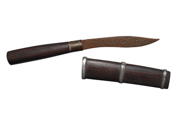 Obraz premium Thai Style Exorcist's Knife of Luang Phor Chab, Khlong Chan Temple, Huai Ngu Subdistrict, Hankha District, Chainat Province