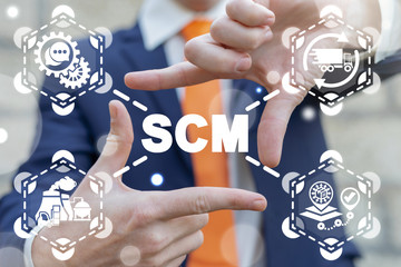 Supply Chain Management (SCM) Business Distribution Logistics Concept.
