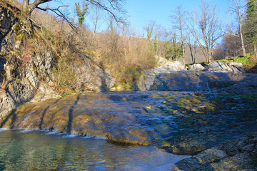 The Kozbanjscek river near Kozbana in Primorska, western Slovenia
