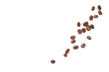 Coffee beans. Isolated on a white background.