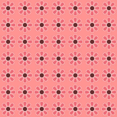 flowers pattern pink wallpaper
