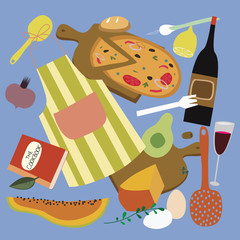Italian cuisine illustration - 336430115