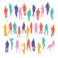 Young People Silhouettes - 336430314