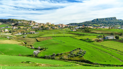 Fototapeta na wymiar spring landscapes in Sicily, Italy