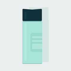 Drinking bottle plastic vector design