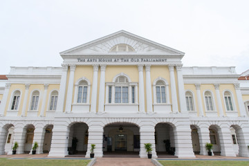 Obraz premium The Arts House at The Old Parliament in Singapore, almost 200 years old building 