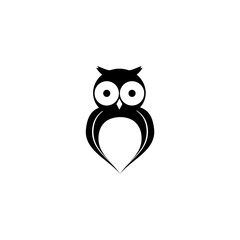 Owl icon isolated on white background. Owl icon in trendy design style