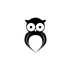 Owl icon isolated on white background. Owl icon in trendy design style