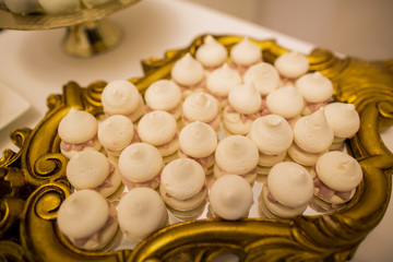 Delicious candy bar with various sweets