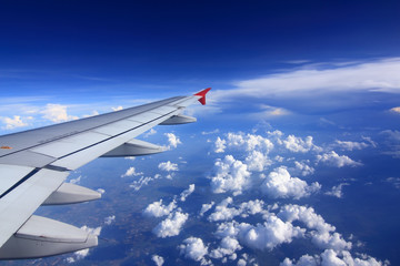 Fototapeta premium Clouds from an airplane.