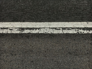 Fototapeta premium Line traffic paint, old condition