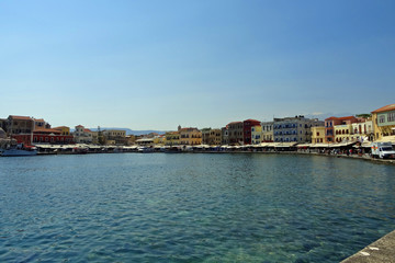 Fototapeta na wymiar Crète, ville de Chania 