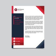 Letterhead template design vector illustration with silver background