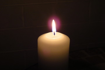 candle in the dark