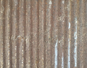 Zinc with rust pattern background. Zinc plate wall. 