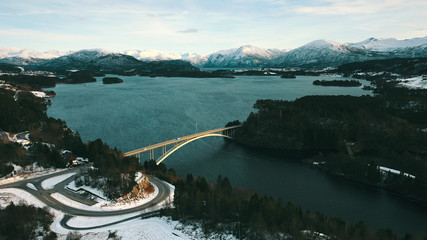 New bridge over Straumen, on highway 661 in Skodje municipality, between Straumen and Digernes, Stettevegen, Skodjestraumen, More og Romsdal, Norway 2020