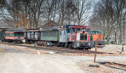 Obraz premium train on railway