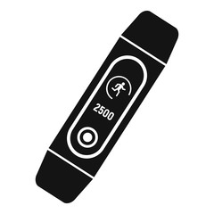 Fitness bracelet accessory icon. Simple illustration of fitness bracelet accessory vector icon for web design isolated on white background