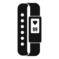 Digital bracelet icon. Simple illustration of digital bracelet vector icon for web design isolated on white background