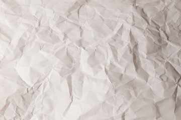 Obraz premium Crumpled white paper background.