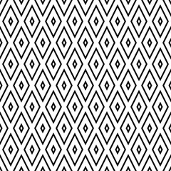 Seamless background with black and white rhombuses