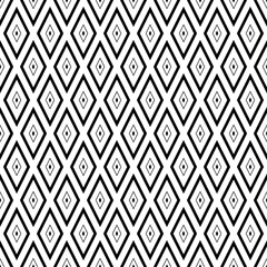 Wallpaper murals Rhombuses Seamless pattern with black rhombuses
