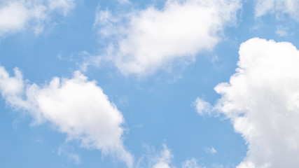 An image of clouds on a clear day.