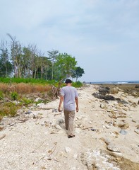 man with fishing rod