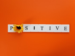Be positive concept 