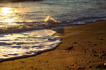 spring walks on the Ceriale seafront in Liguria