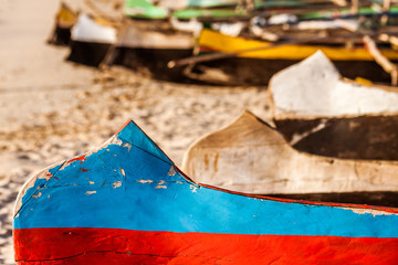 Outrigger canoes