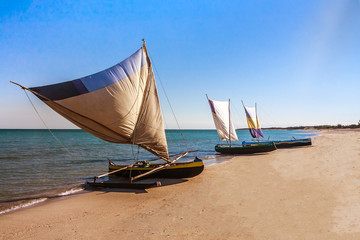 Malagasy traditional fishing boats