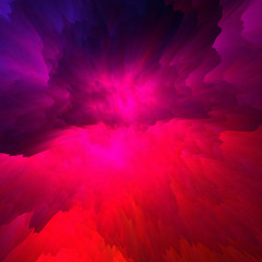 Fototapeta premium Abstract 3D explosion illustratoin. Colorful graphic design. Hight resolution creative background.