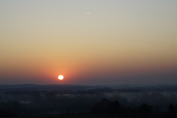 Sonnenaufgang Wolken Berge