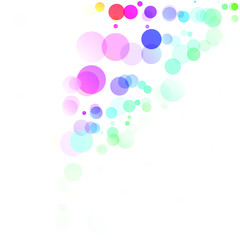 Bubbles Circle Dots Unique Colorful Bright Vector Background