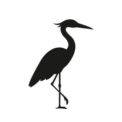 heron logo on a white background