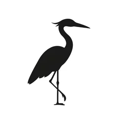 Foto op Plexiglas heron logo on a white background © lina30