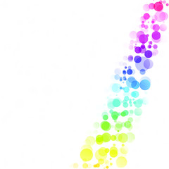 Bubbles Circle Dots Unique Colorful Bright Vector Background